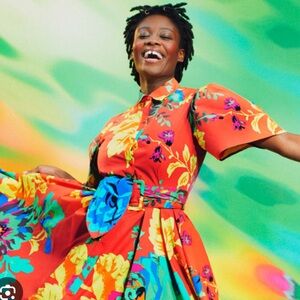 Christopher John Roger for Target floral Maxi Dress with tie waist